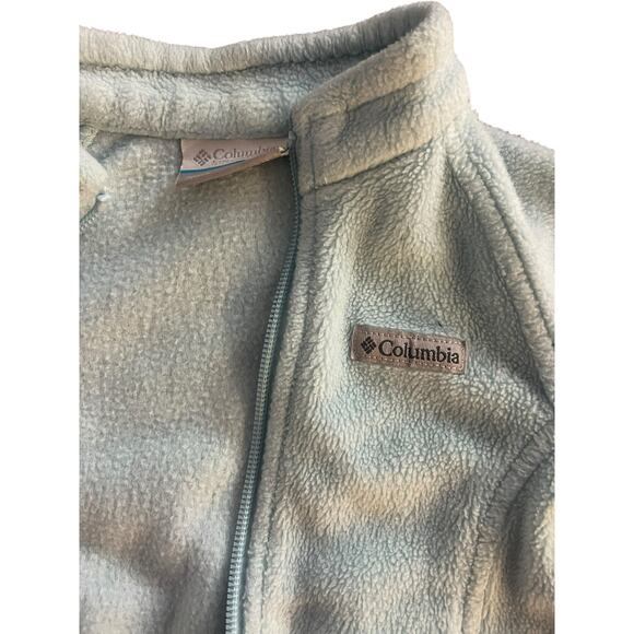 Light Blue Columbia Fleece Jacket - Size 12- 18 Months Preowned - Picture 2 of 4